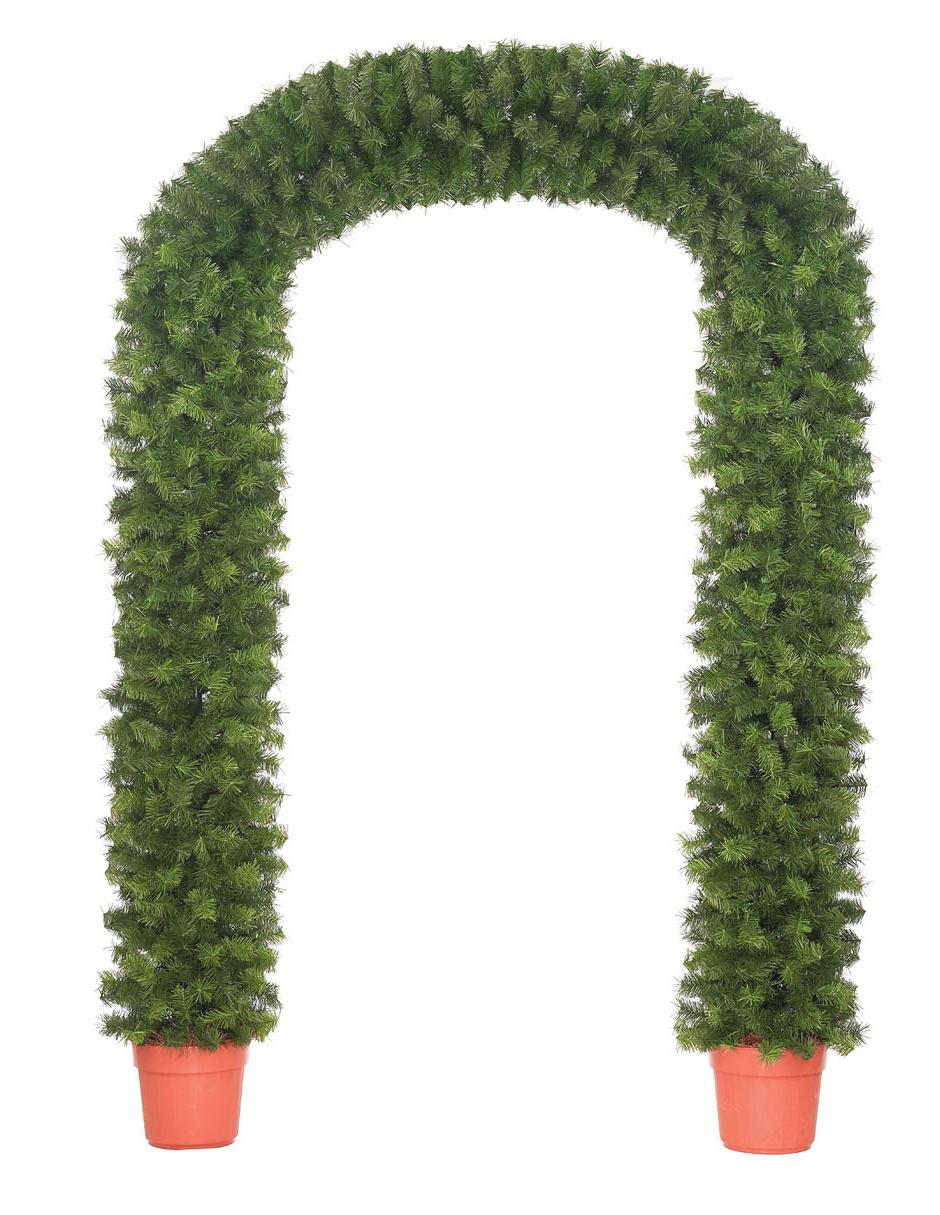 Imagen de producto Portal Navideño con maceta Número 9 de 275 cm de altura verde pino