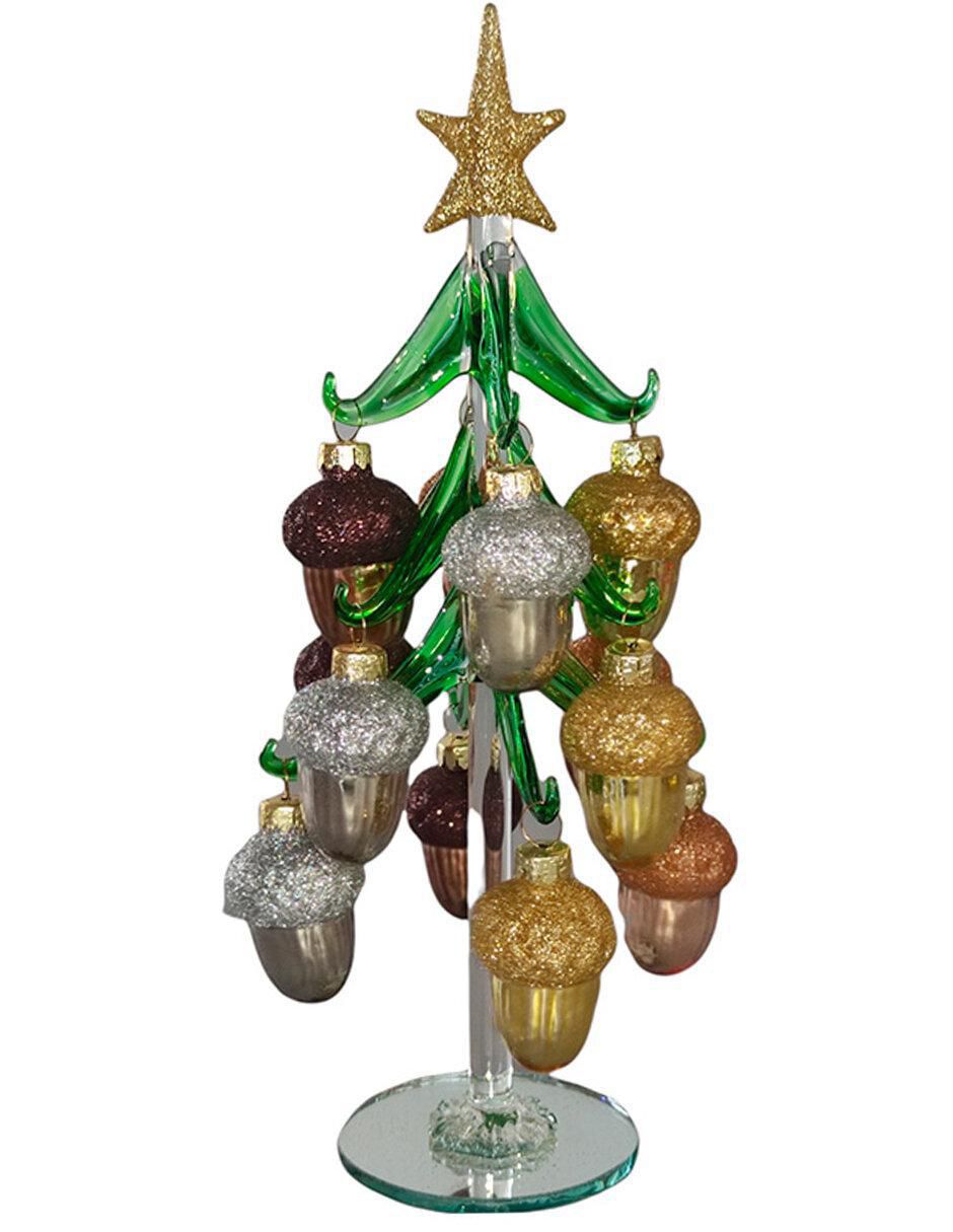 Figura decorativa de árbol de vidrio Figura decorativa de árbol de vidrio
