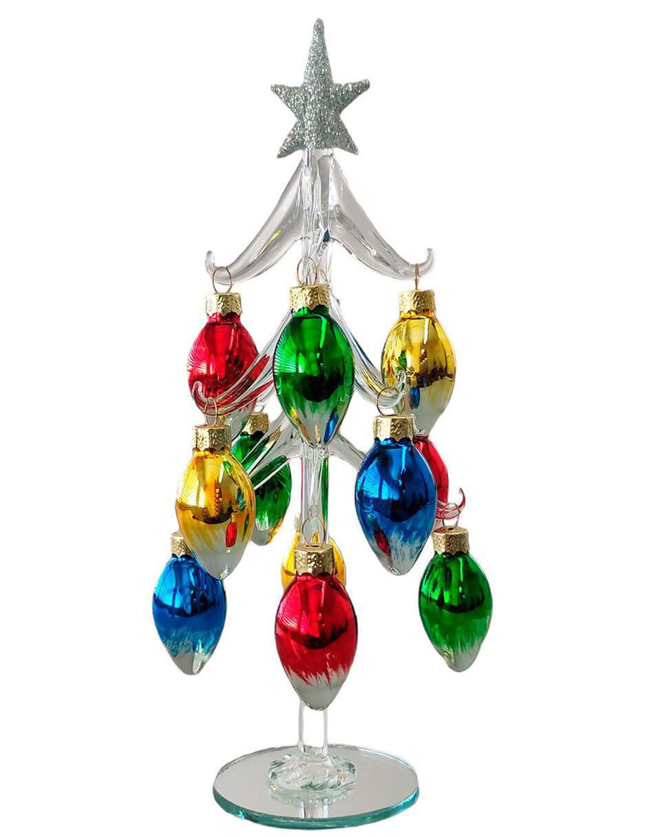 Figura decorativa de árbol de vidrio Figura decorativa de árbol de vidrio