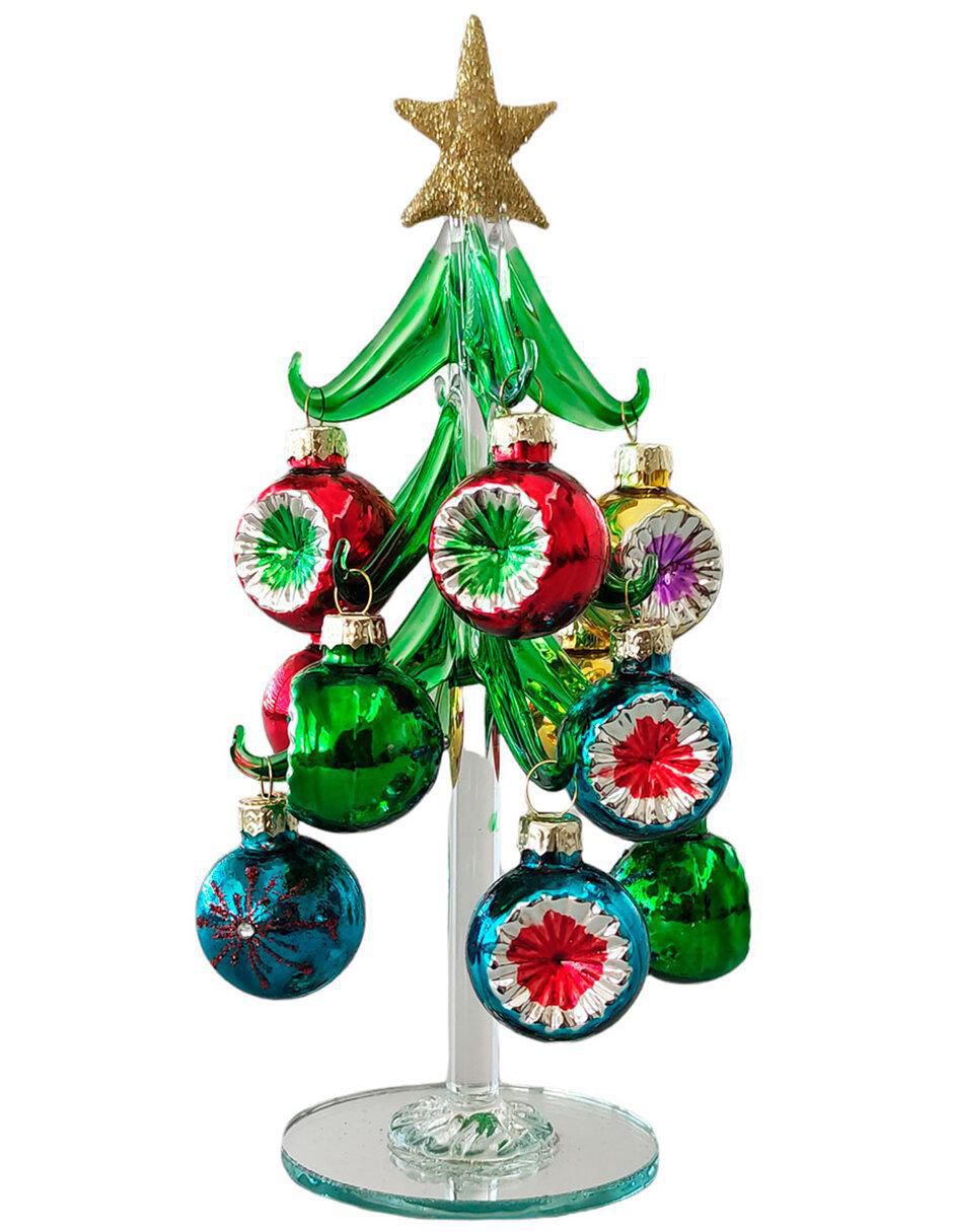 Figura decorativa de árbol de vidrio Figura decorativa de árbol de vidrio