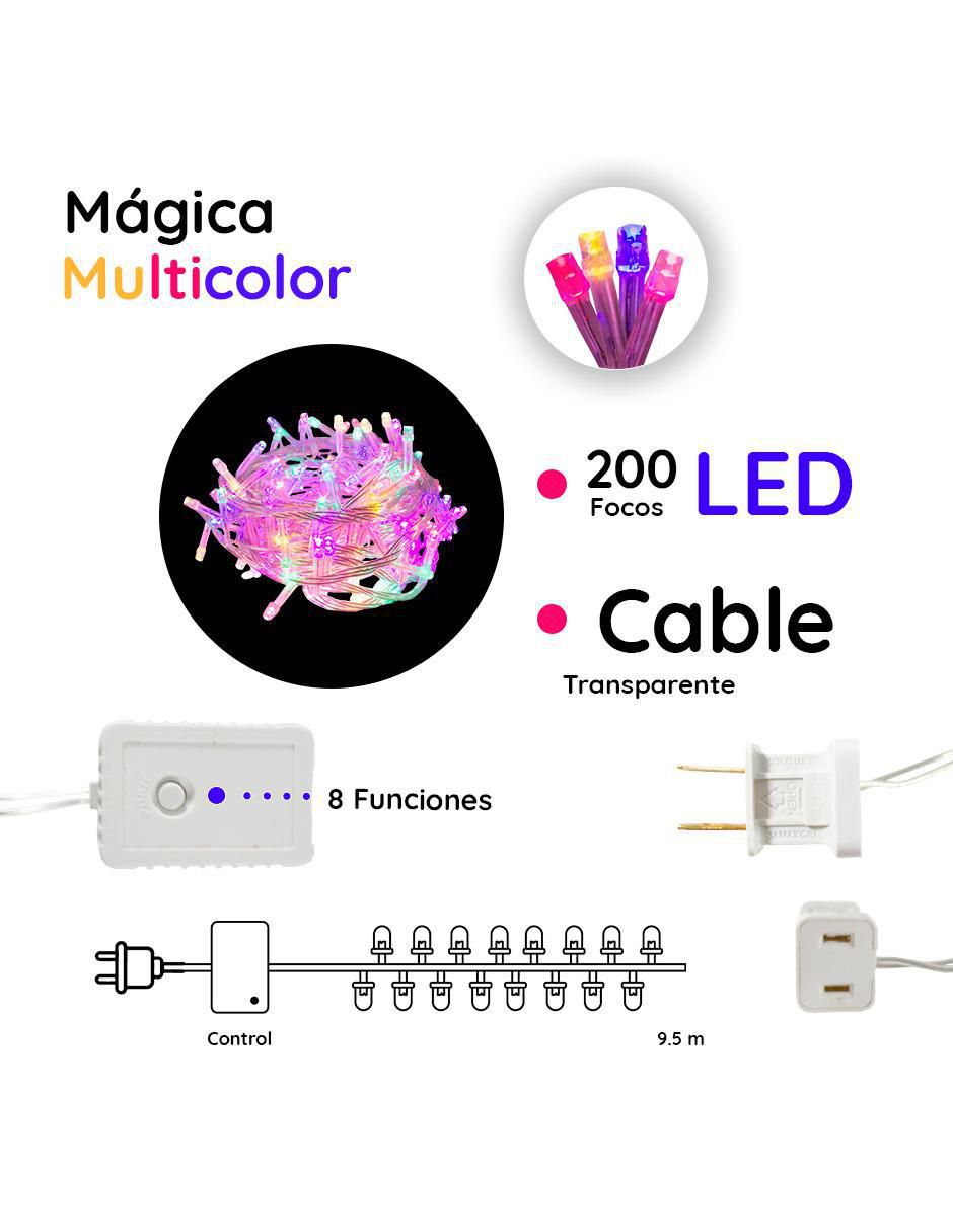 Serie funciones de led con 200 focos 4