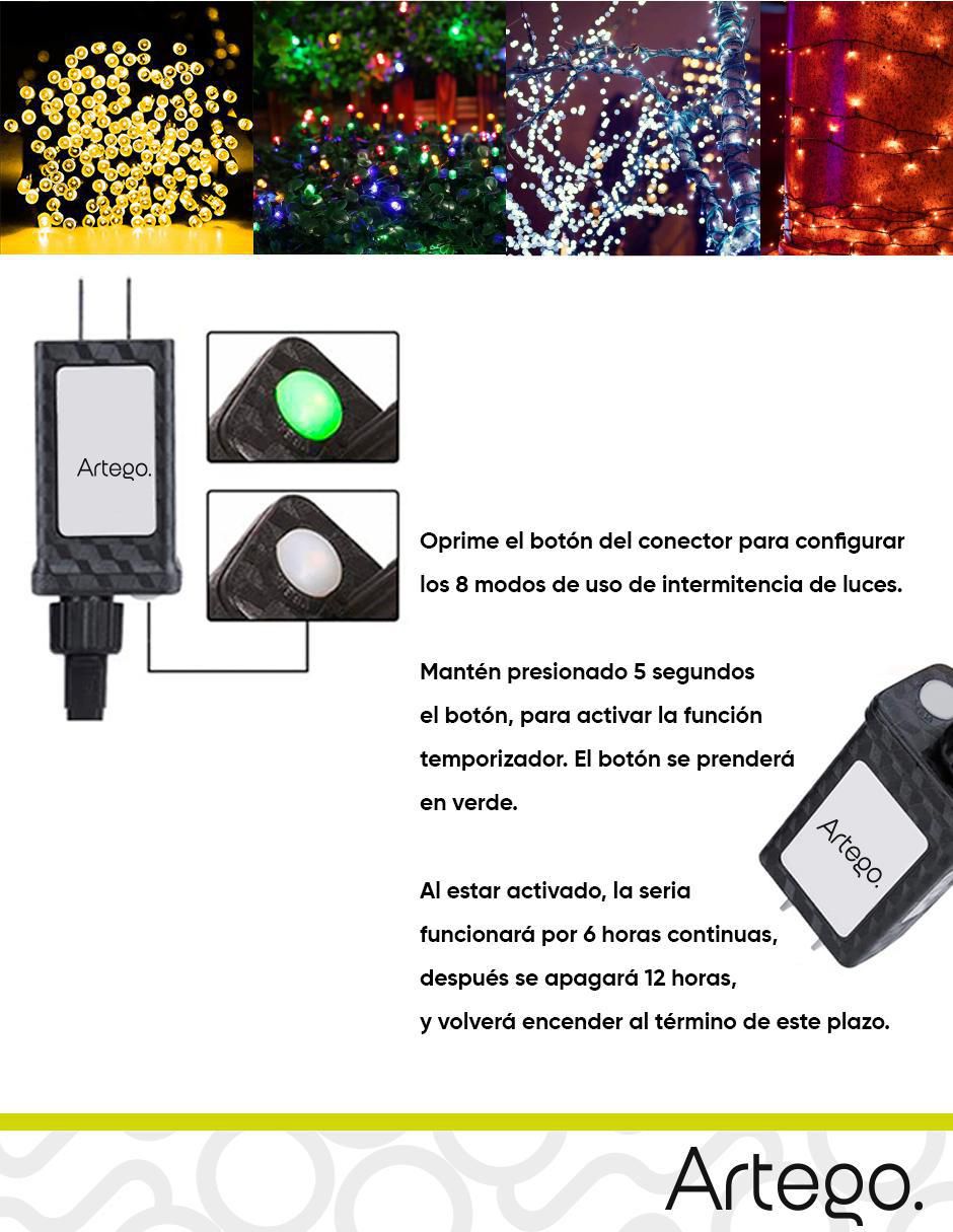 Serie led Navidad Fachada con 200 focos 8