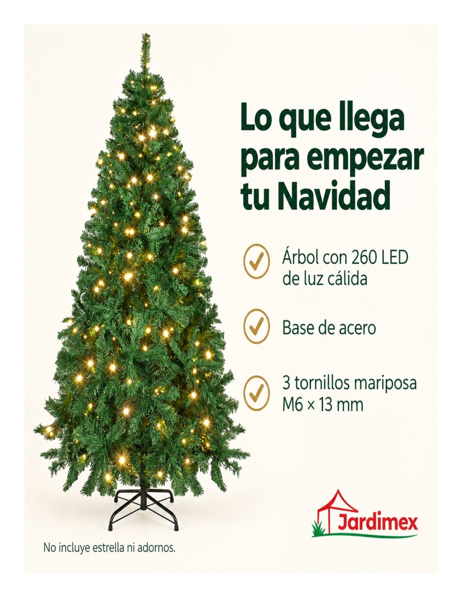 Árbol de navidad con 240 luces 7