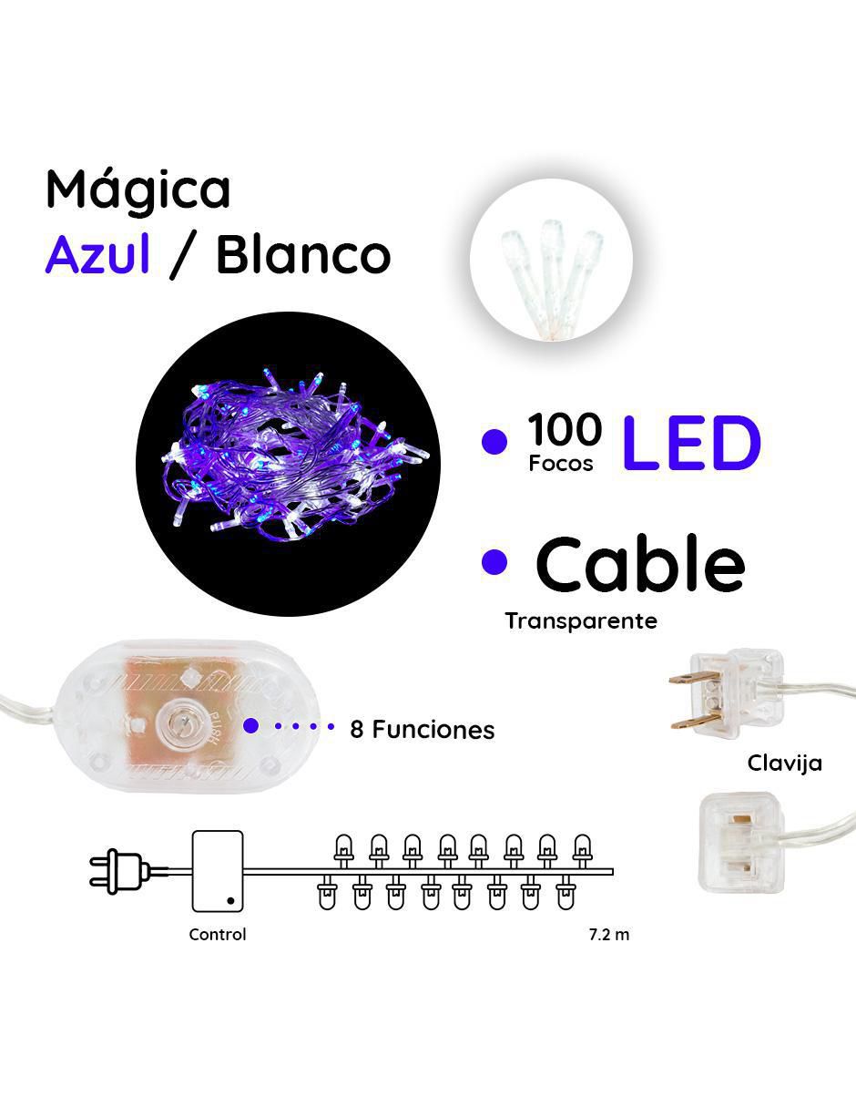 Serie funciones de led con 100 focos 4