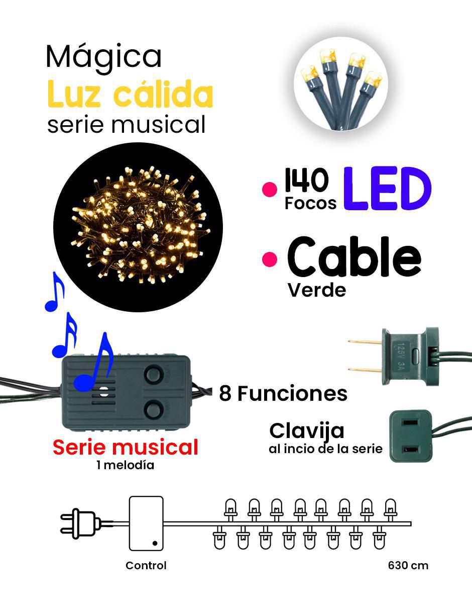 Serie led con 144 focos 5