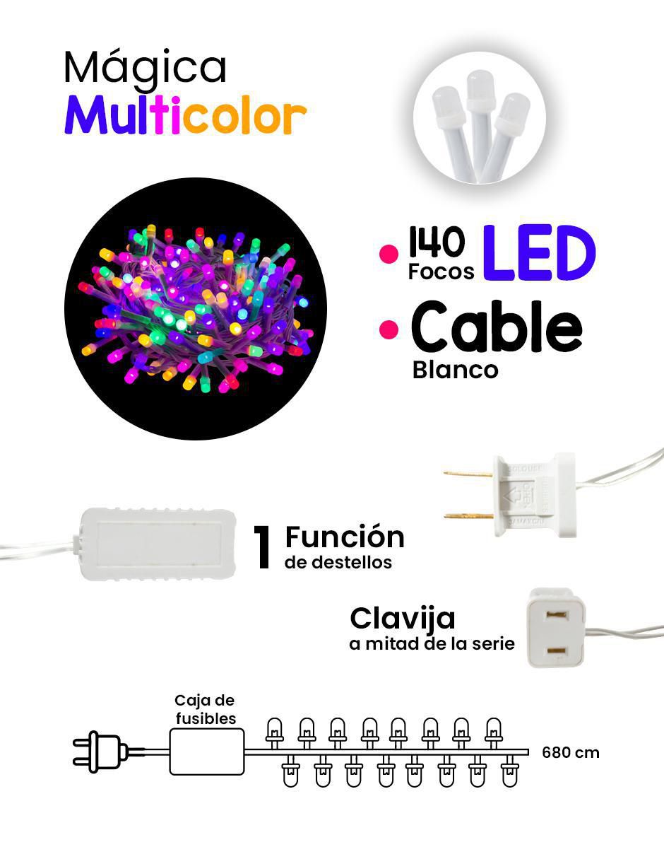 Serie led con 144 focos 6