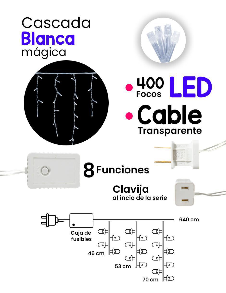 Serie funciones de led con 400 focos 4
