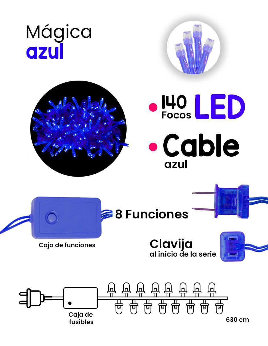 Serie funciones de led con 144 focos 6