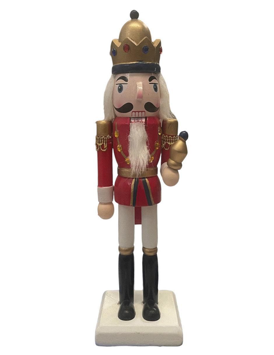 Figura decorativa de cascanueces de madera Figura decorativa de cascanueces de madera