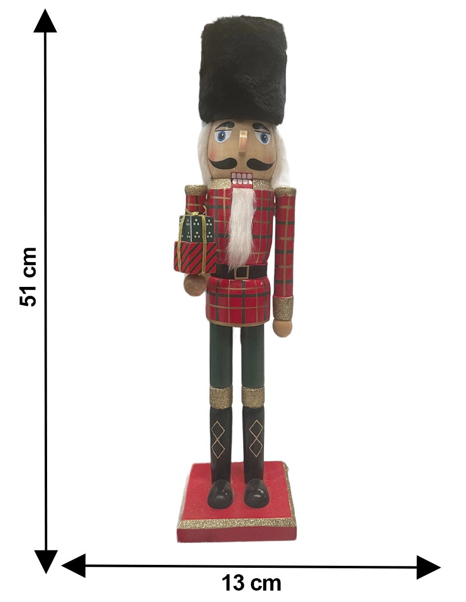 Figura decorativa de cascanueces de madera 5