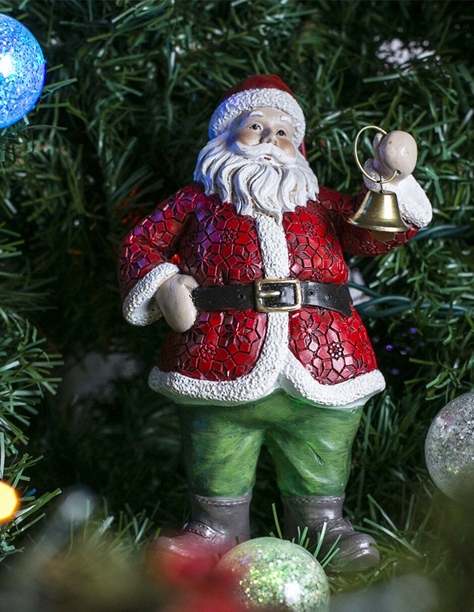 Figura decorativa de santa claus de resina 2