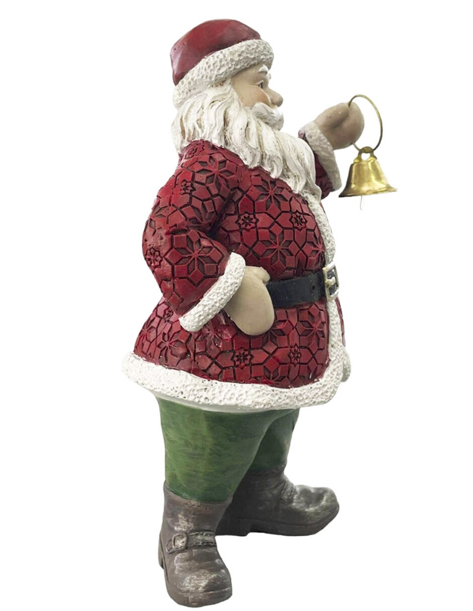 Figura decorativa de santa claus de resina 4
