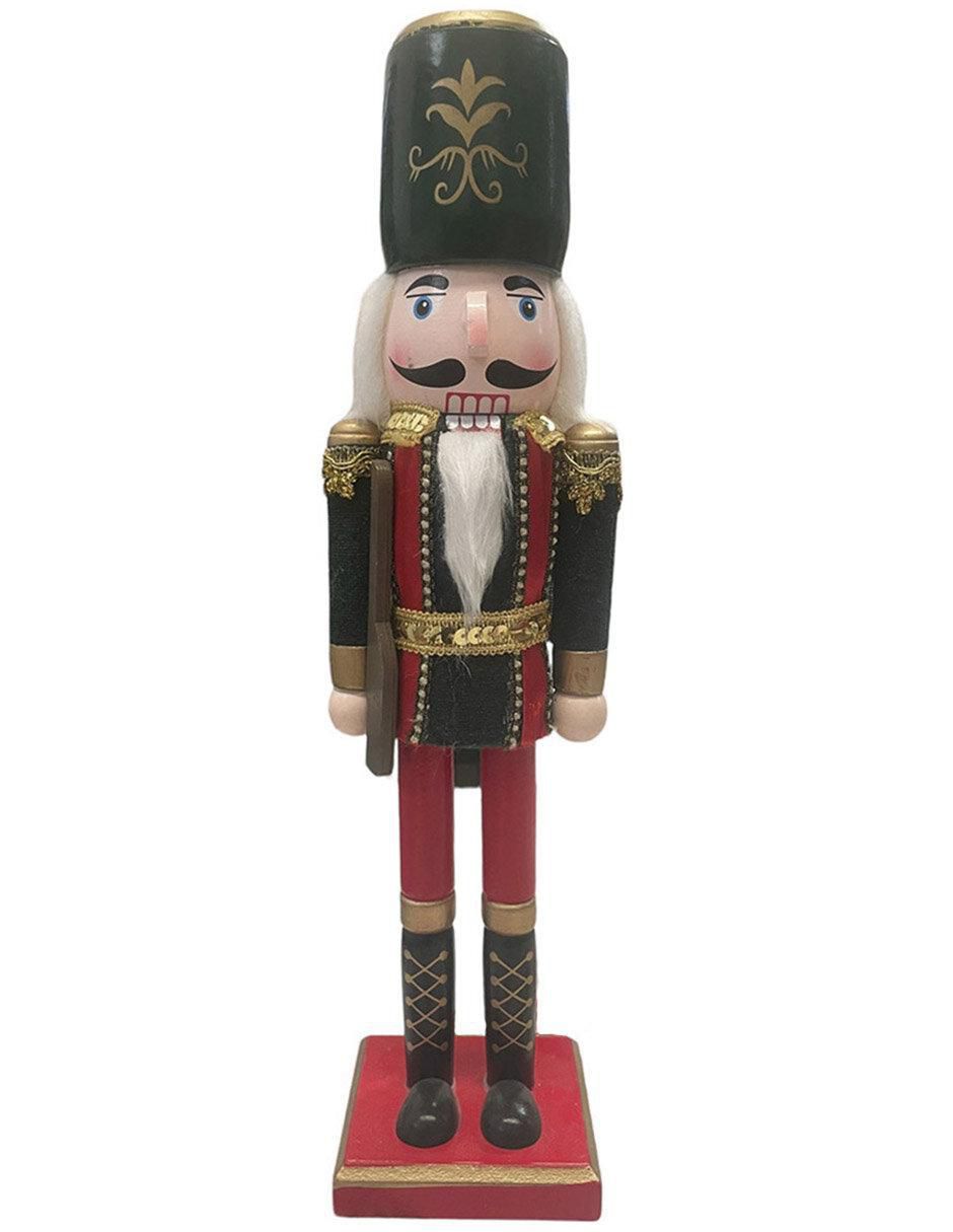 Figura decorativa de cascanueces de madera
