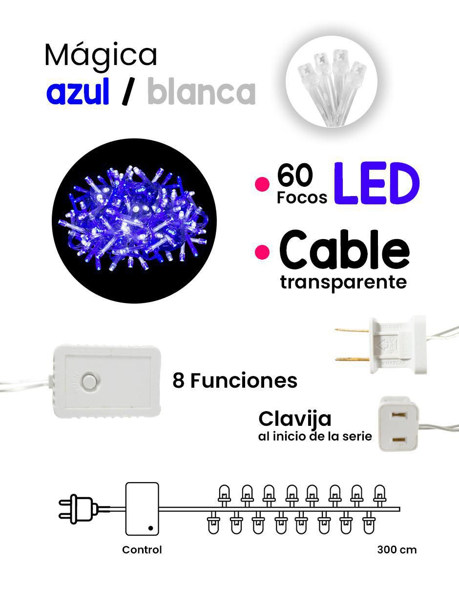 Serie mini led con 60 focos 5