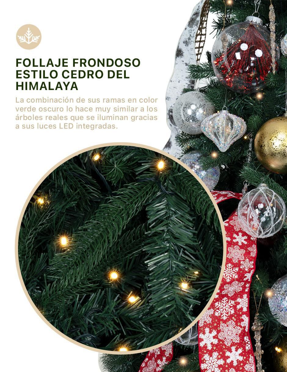 Árbol de navidad con 350 luces