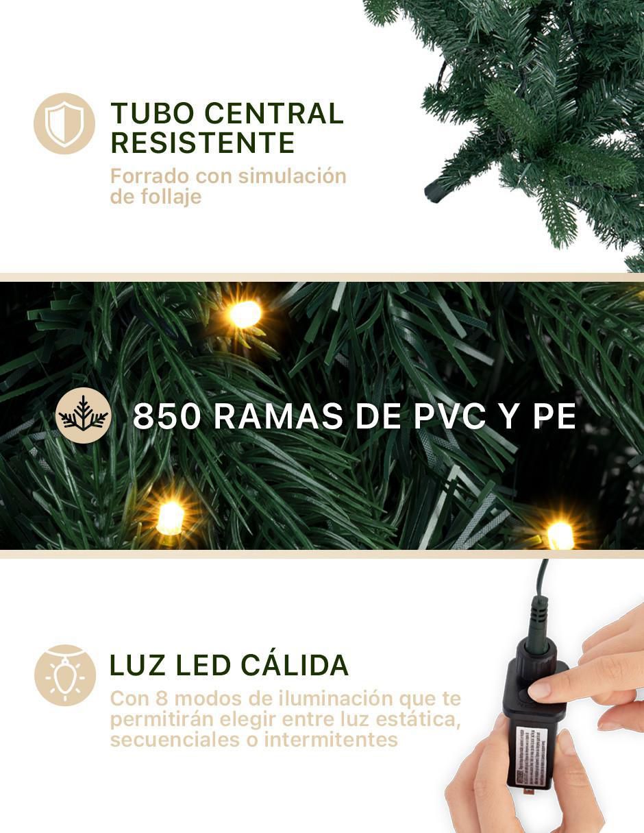 Árbol de navidad con 350 luces