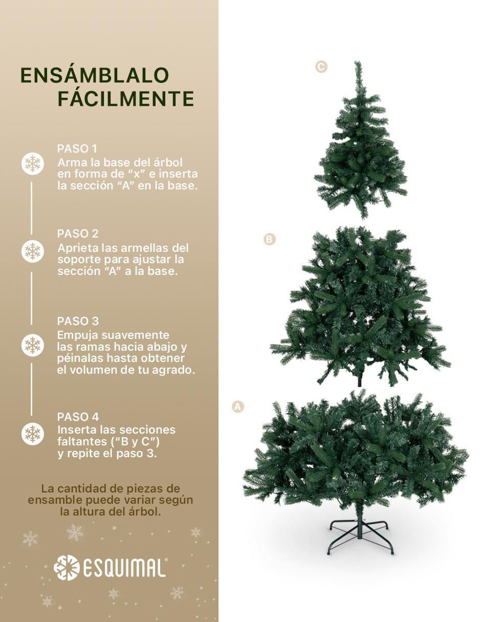 Árbol de navidad con 350 luces