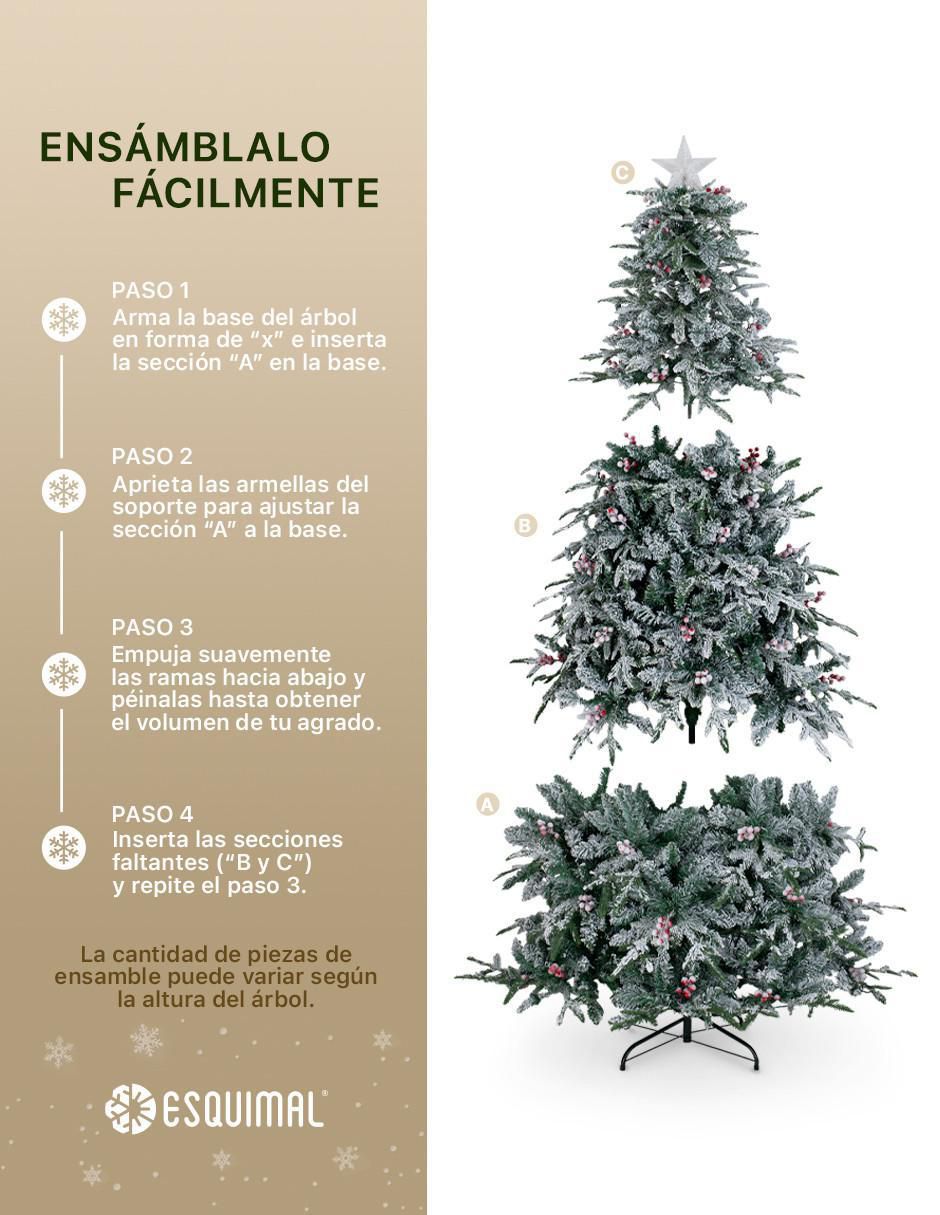 Árbol de navidad con 350 luces 4