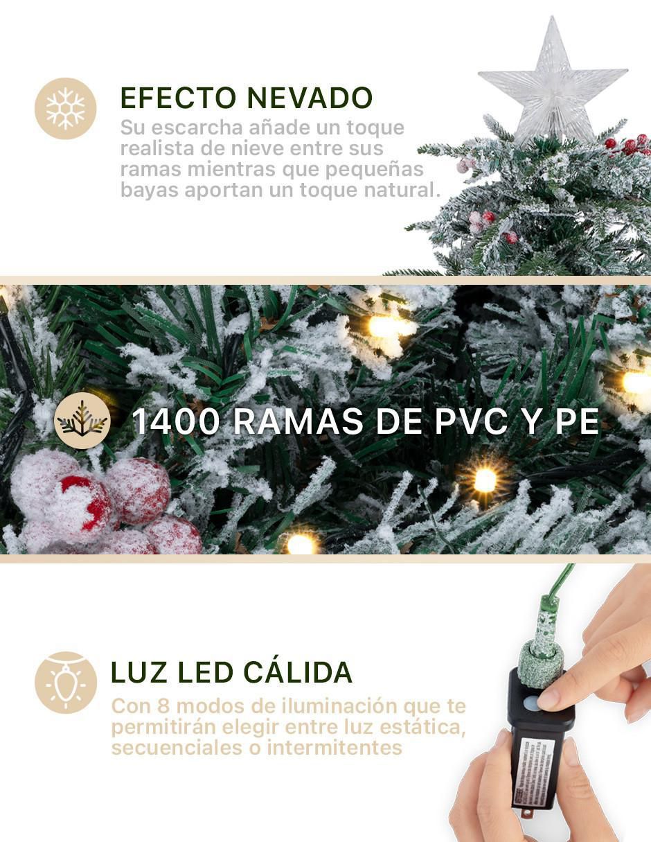 Árbol de navidad con 450 luces