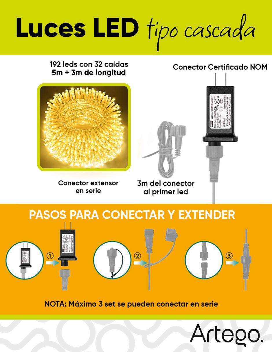 Serie led con 200 focos