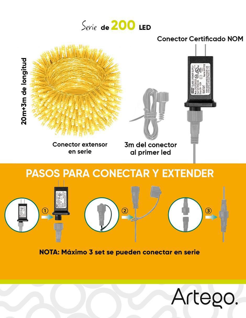 Serie led con 200 focos 2