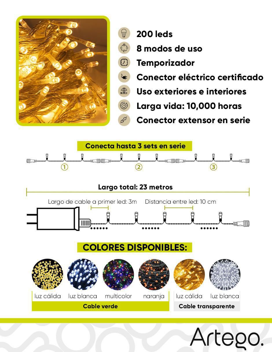 Serie led con 200 focos 10