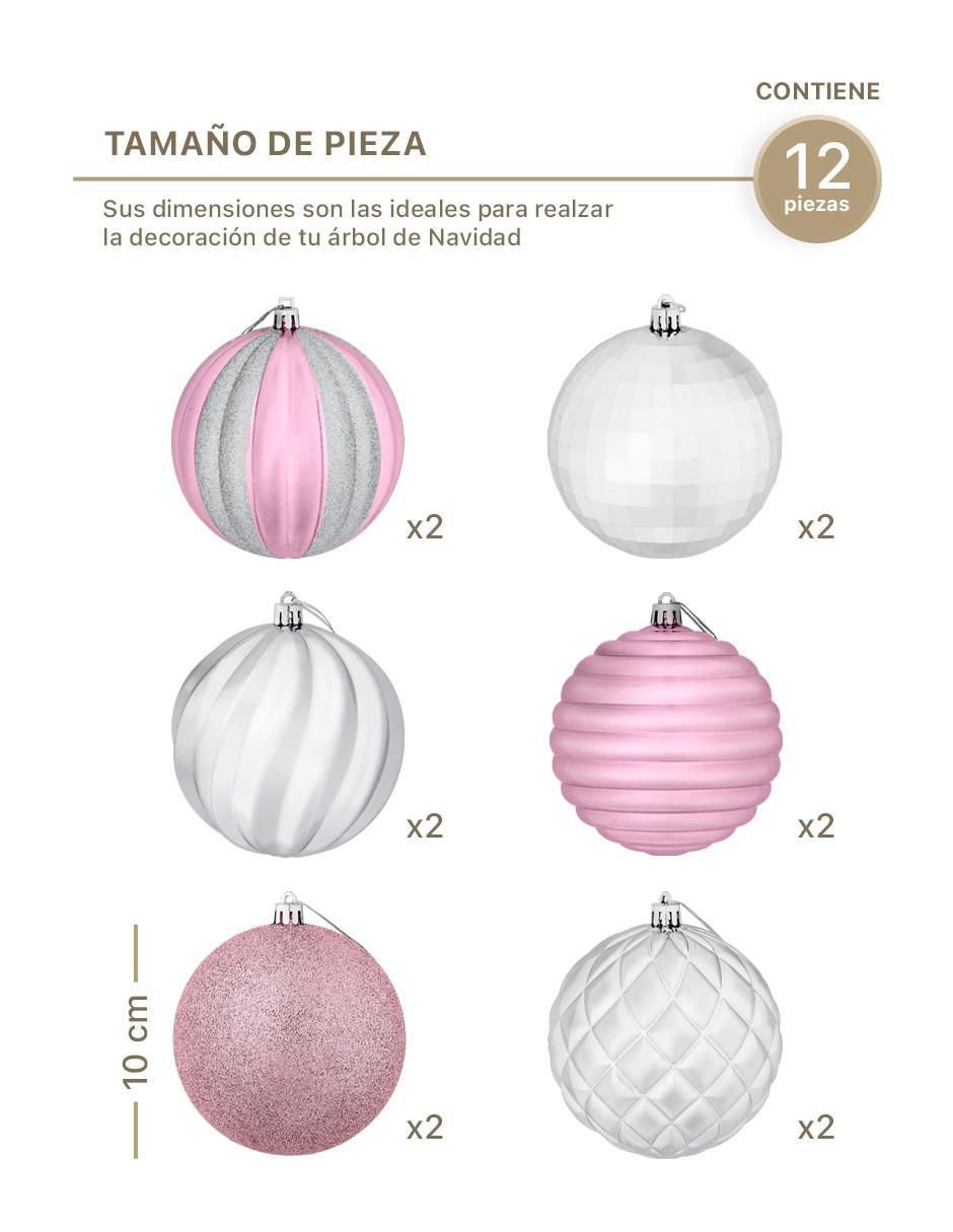 Esfera navideña Duotono con 12 piezas 6