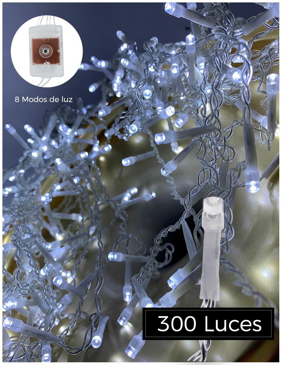 Set luces led con 300 focos 4
