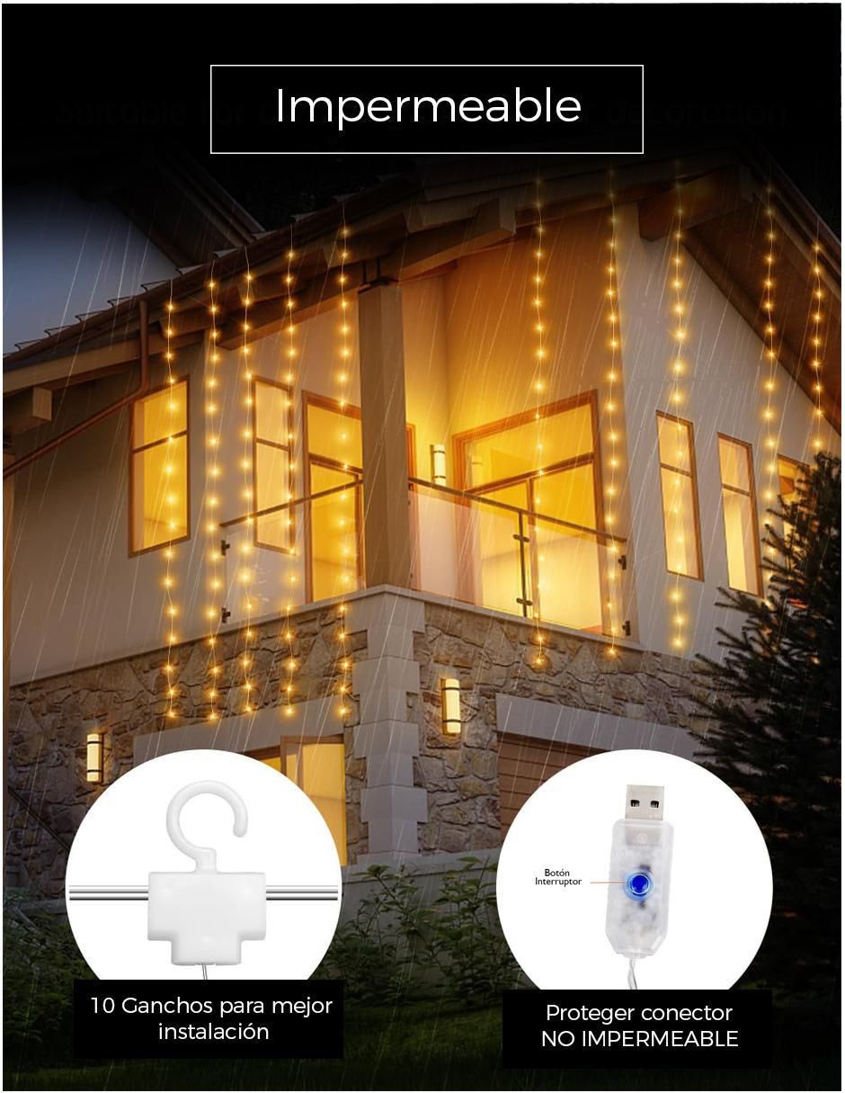 Set de luces de led con 1000 focos 5