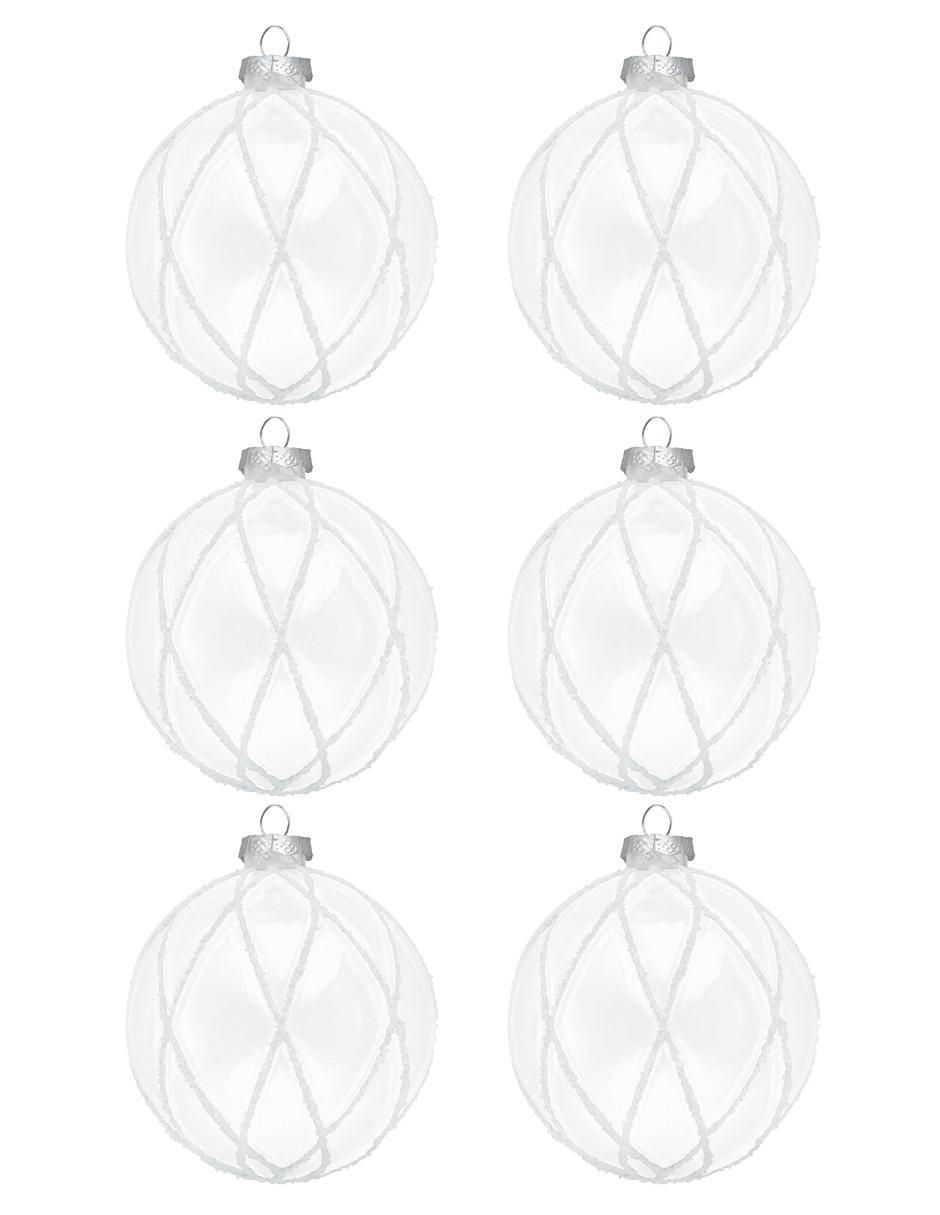 Set de esfera navideña Cristal con 6 piezas Set de esfera navideña Cristal con 6 piezas