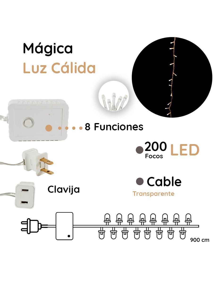 Serie funciones de led con 200 focos 5