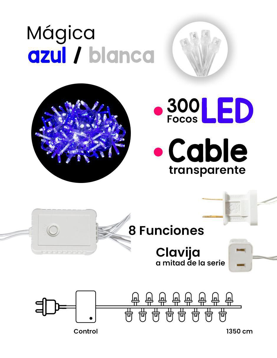 Serie funciones de led con 300 focos 6