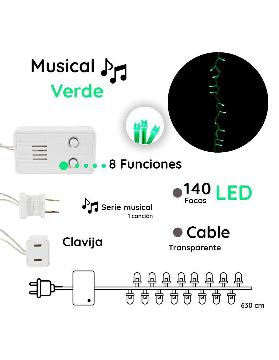 Serie funciones de led con 140 focos 4