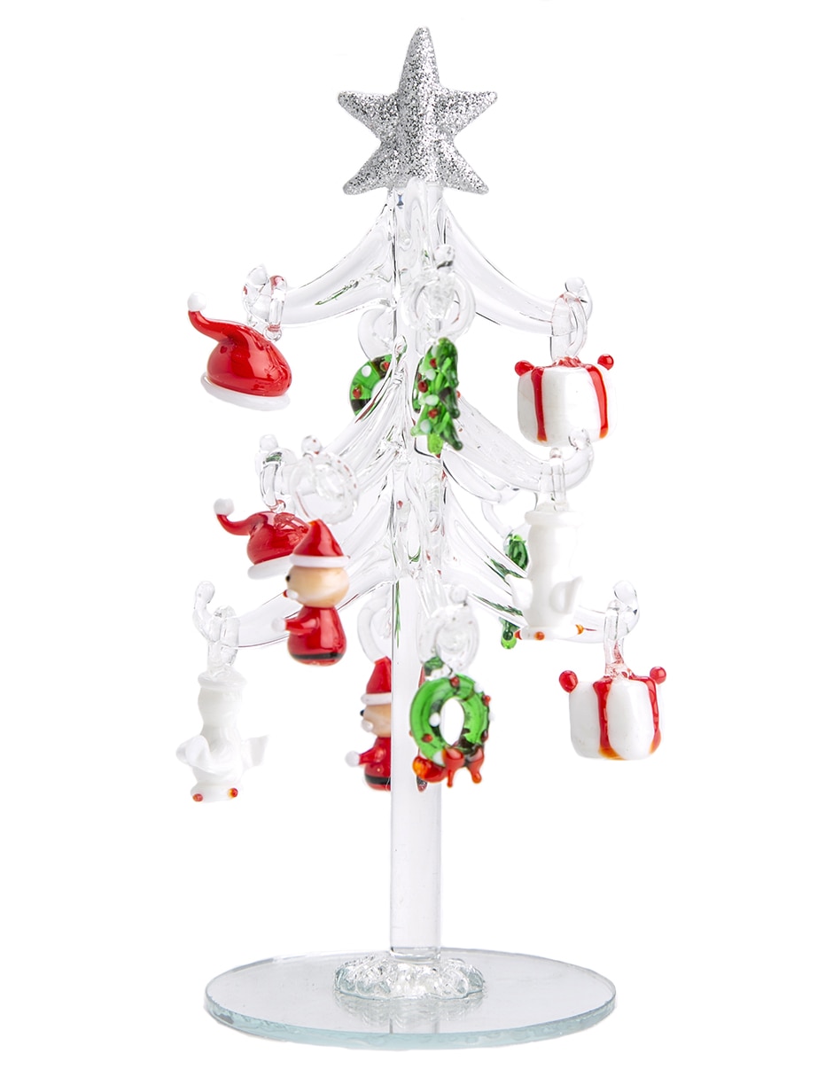 Figura decorativa de árbol navidad de vidrio Figura decorativa de árbol navidad de vidrio