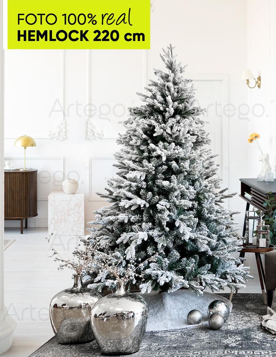 Árbol de navidad Hemlock 220 de plástico