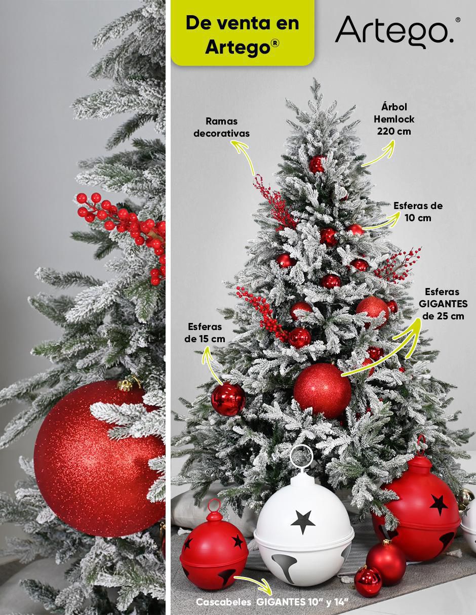 Árbol de navidad Hemlock 220 de plástico 5