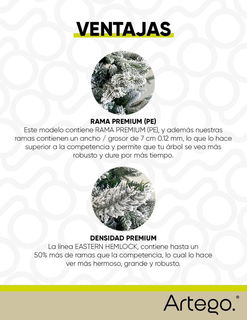 Árbol de navidad Hemlock 220 de plástico 6
