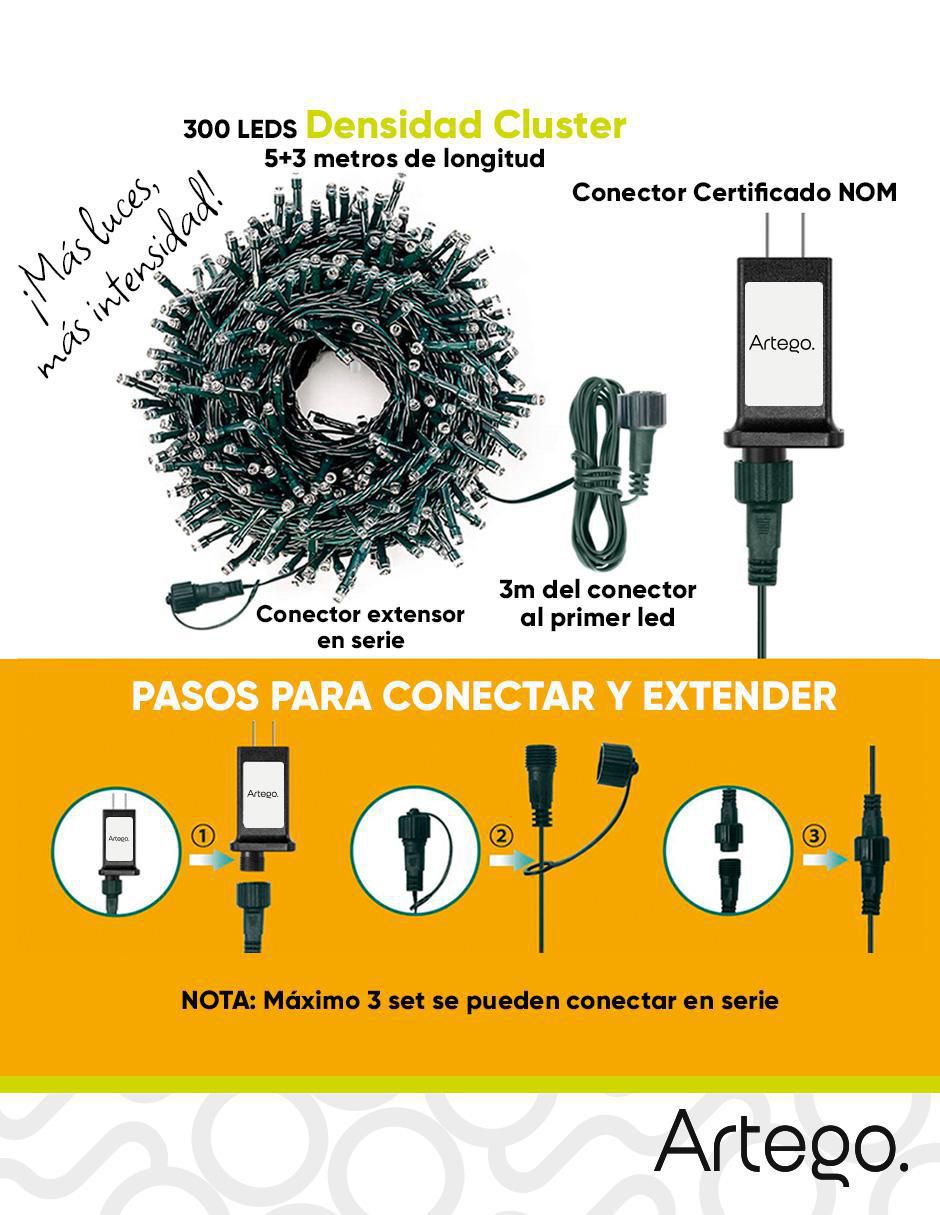 Serie led Cluster con 300 focos 3