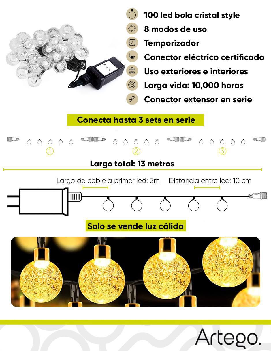 Serie de led con 100 focos 7