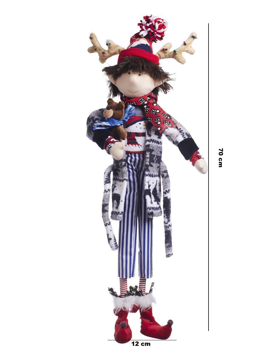 Ornamento Navidad duende Merry Fashion 5