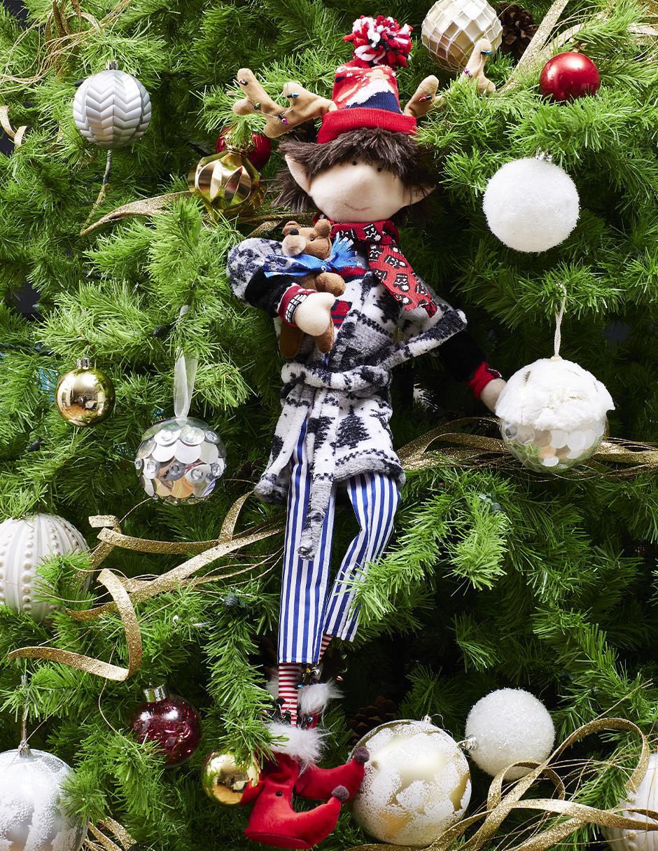 Ornamento Navidad duende Merry Fashion