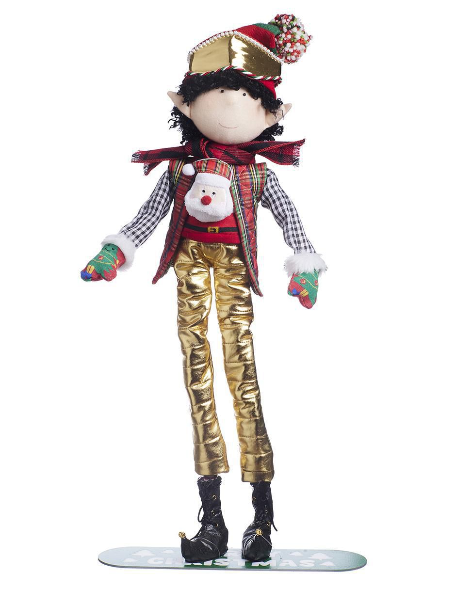Ornamento Navidad duende Xmas Ski