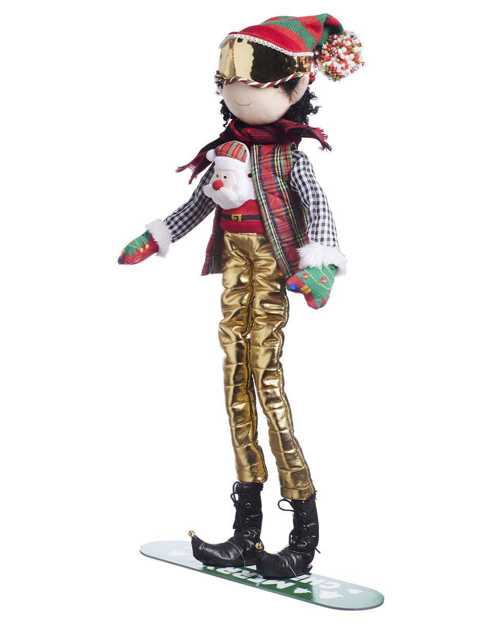 Ornamento Navidad duende Xmas Ski