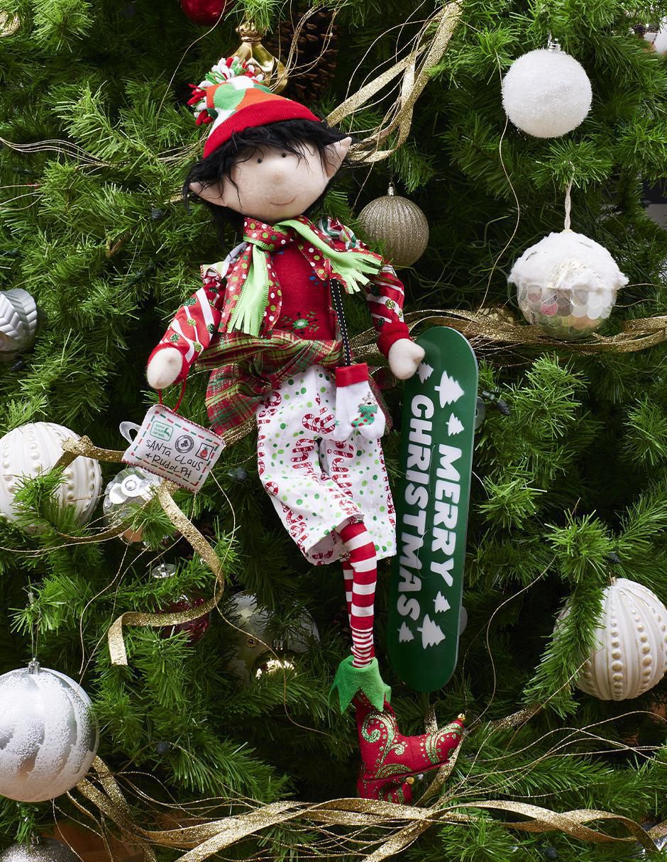 Ornamento Navidad duende Xmas Gang