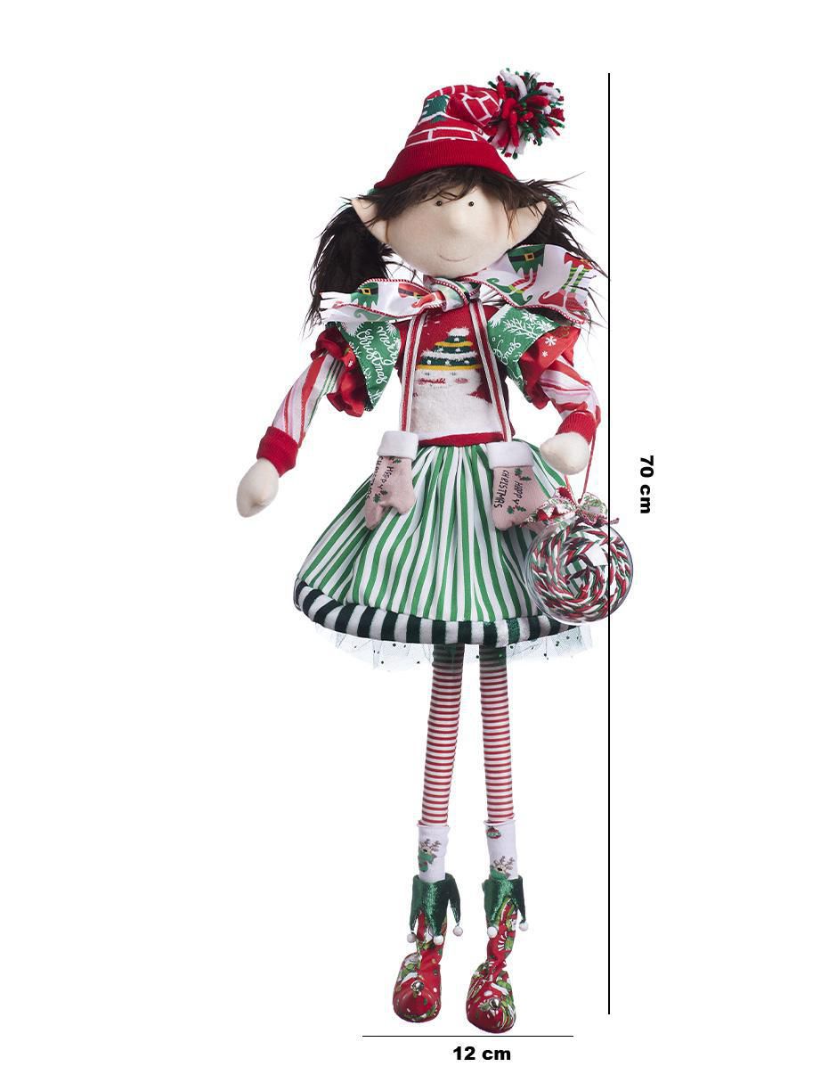 Ornamento Navidad duende Funny 4