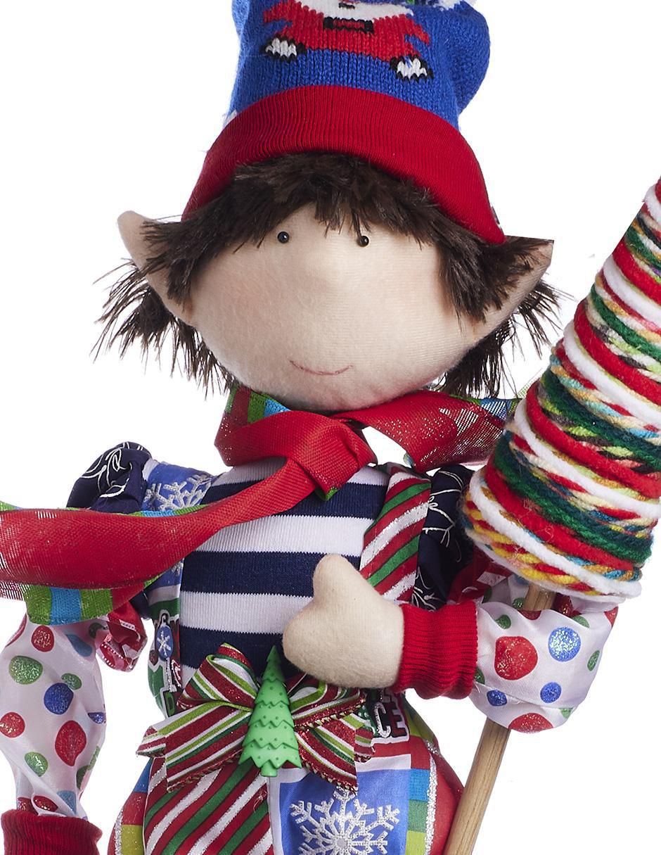 Ornamento Navidad duende Candy Cane 3