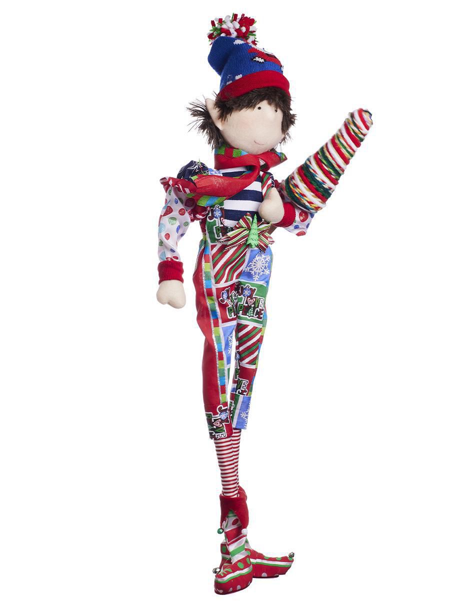 Ornamento Navidad duende Candy Cane 4