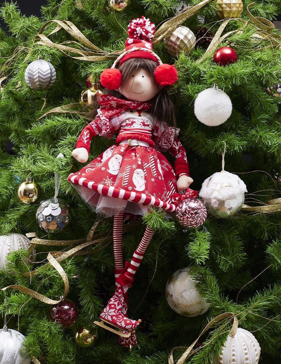 Ornamento Navidad duende Candy Cane 2