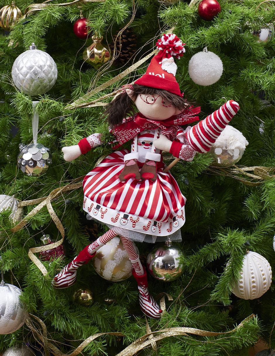 Ornamento Navidad duende Candy Cane 2