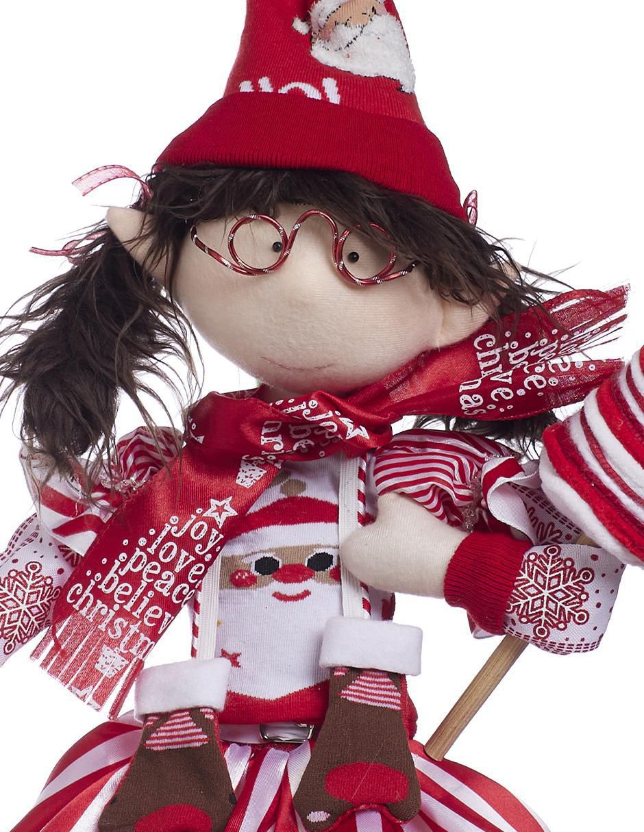 Ornamento Navidad duende Candy Cane 3